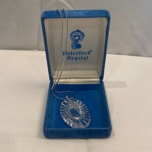 NOS Waterford Crystal Silver Necklace